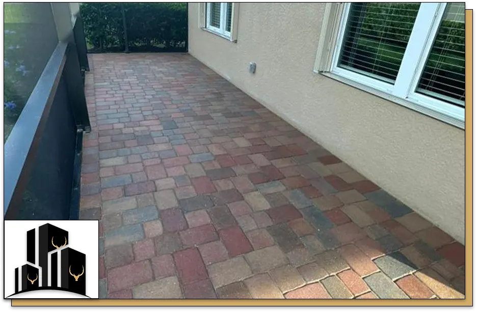 pressure cleaning walkway