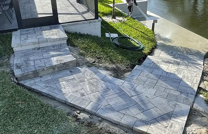 paver stairs